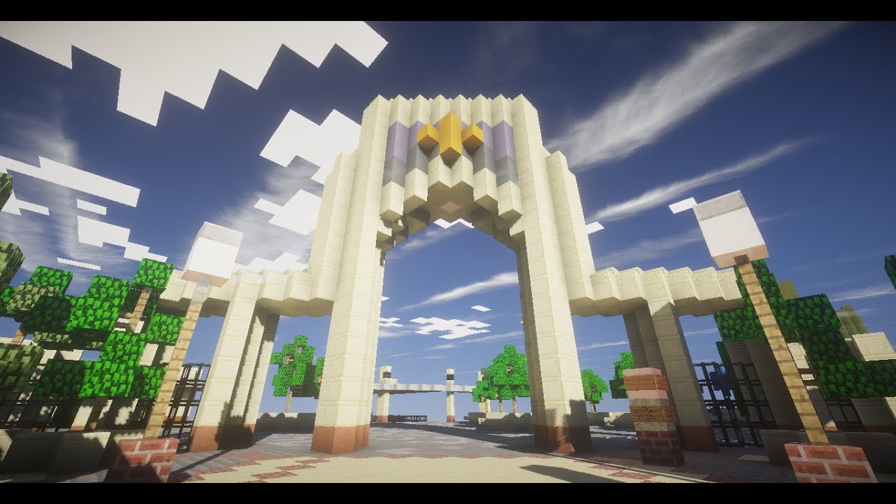 Minecraft Usj再現part1 スペースファンタジーザライド Space Fantasy The Ride Youtube