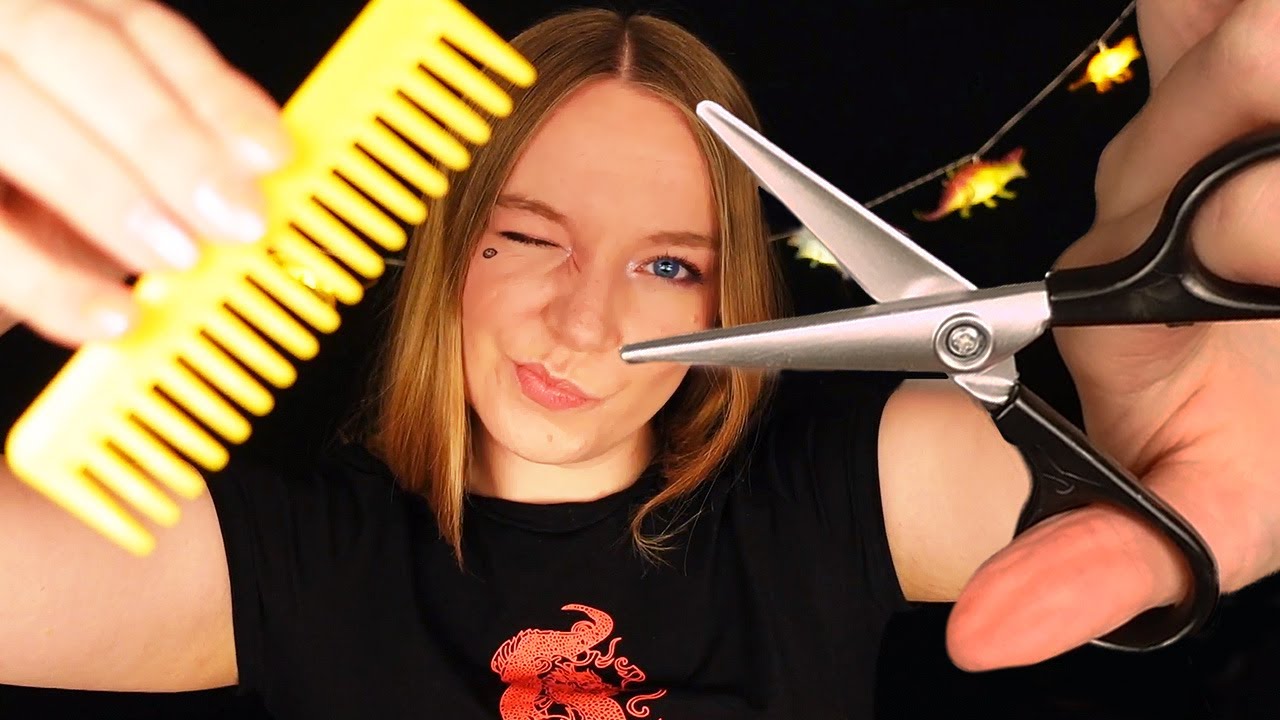 Asmr Super Fast Tingly Haircut Rp Whispered Layered Sounds Youtube