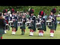 Surprise Drum Salute from Ballater & District Pipe Band in Tomintoul before 2018 Highland Games