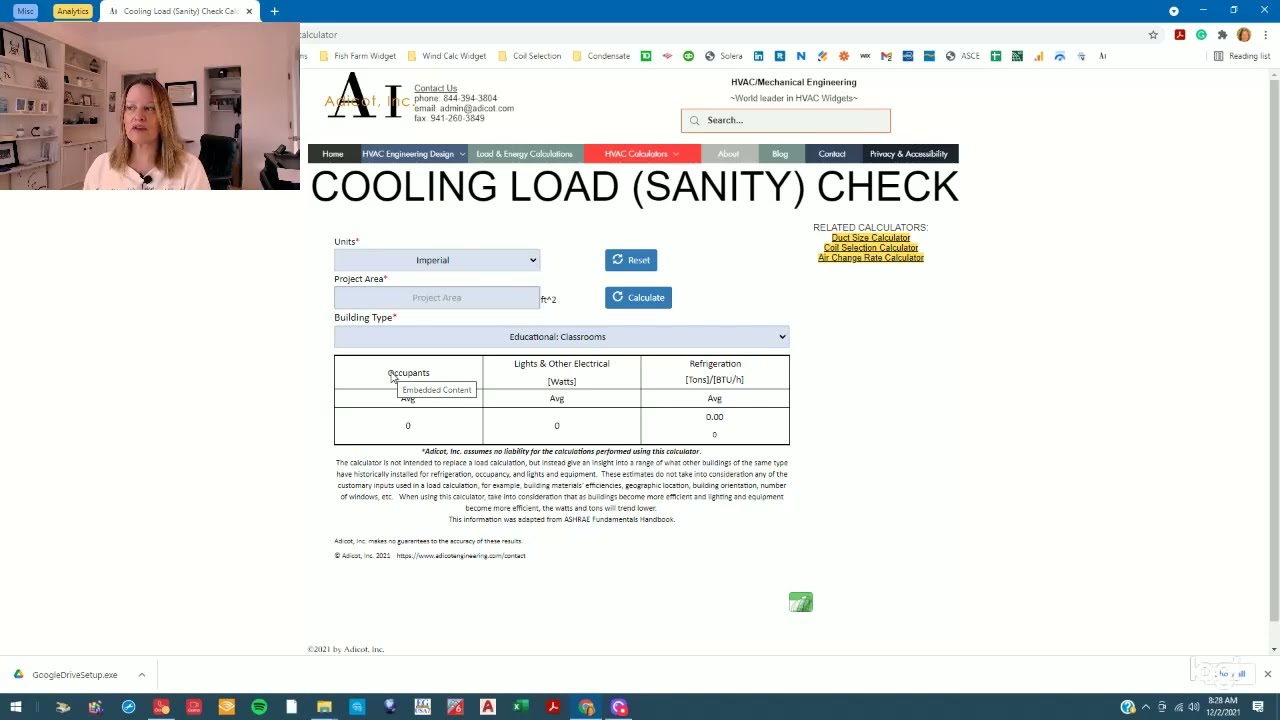 How to Use the Cooling Load (Sanity) Check Calculator