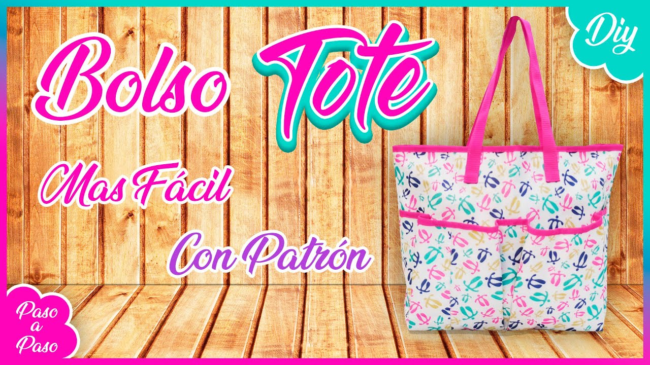 Patrón Tote bag con forro y cremallera - Makingpatternsfly