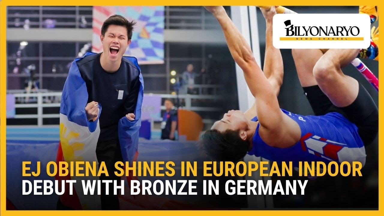 Эй Джей Обиена начал свое выступление на чемпионате Европы в помещении с бронзовой медали в Герма...