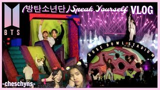 BTS (방탄소년단) SPEAK YOURSELF TOUR CONCERT VLOG | FLOOR SEATS ROSE BOWL190505 | cheschyns