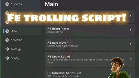 [ Fe ] OP Roblox script: Universal Trolling GUI