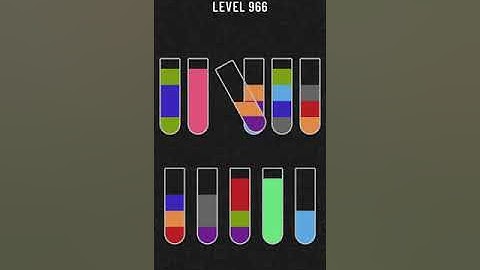 Water Sort Puzzle   level 966 Mobile Cell Phone Game Walkthrough Android / Apple