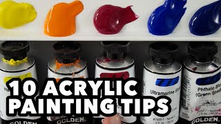 10 Acrylic Painting Tips for Beginners - Improve Your Paintings!