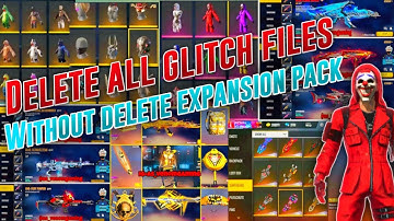 How to delete Glitch file ❗ without delete expansion pack ❗ Remove all glitch files ❗ free fire