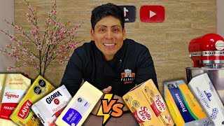 Mantequilla VS Margarina  Diferencias / Usos / Marcas