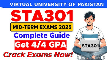 STA301 Mid Term Preparation 2025 | STA301 Mid Term Paper 2025 | By The Merciful Academy