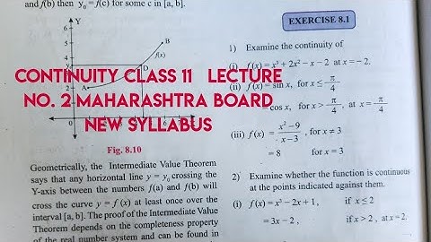Continuity Exercise 8.1 Class 11 Lectr. 2 New syllabus Maharashta board by CHETAN CHAUDHARI ✌️