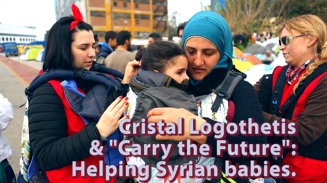 Cristal Logothetis & Carry the Future: Baby Carriers for Syrian Refugees.