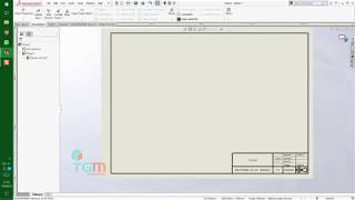 SolidWorks Drawing - Cara Membuat Etiket / Title Block (Sheet Format Template Tutorial)