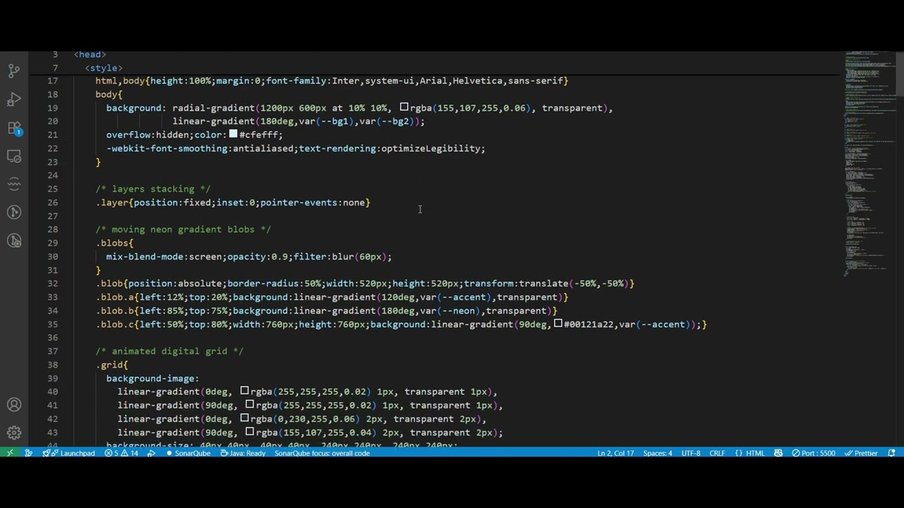 Cyber UI | Cyberpunk Neon Grid Animation | Futuristic Background with Particles