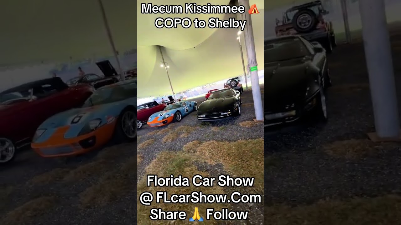 Mecum Tent Copo to Shelby 🤙 Florida Car Show @ FLCarShow.Com 