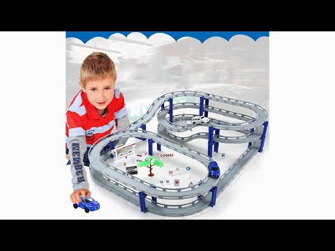 Electric Track Toy Suit Multilayer Stereo  Toys Developing Children's Interest A Birthday Present