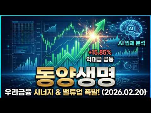 보험주 밸류업 대장주 탄생? 동양생명 급등 뒤에 숨겨진 외인·기관의 속내