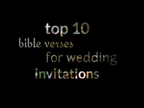 Video: Ano ang isinusulat ko sa isang wedding card Bible?