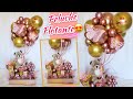 ANCHETA CON PELUCHE FLOTANTE *DESAYUNO SOPRESA ROSE GOLD *ARREGLO CON GLOBOS  Y CHOCOLATES