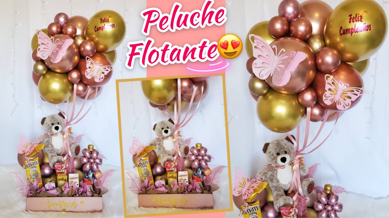 Подарочная корзина с плавающей плюшевой игрушкой * Завтрак-сюрприз из розового золота * Композици...