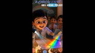 Best Rainbow Science Project 🌈|DIY Rainbow Experiment for Kids #rainbowscience #scienceproject