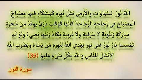 سورة النور خشوع وطمئنينا وسكينة وراحة نفسية طهر قلبك أخي المسلم في الأستماع وجزاكم الله خيراً 