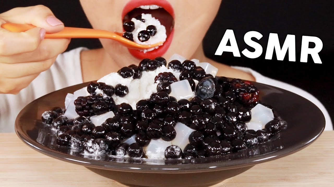 ASMR FROZEN BUBBLE TEA 버블티빙수 Tapioca Pearl (Boba) Bingsu 먹방 | MINEE EATS