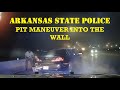 INFINITI learns why you do not flee from Arkansas State Police - PIT maneuver sends it into the wall