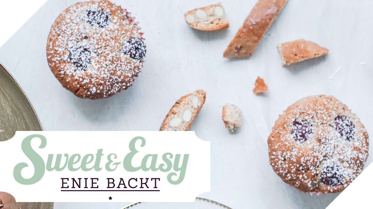 Cantuccini Kirsch Muffins Diese Gehen Total Schnell Sweet Easy Enie Backt Sixx Youtube 