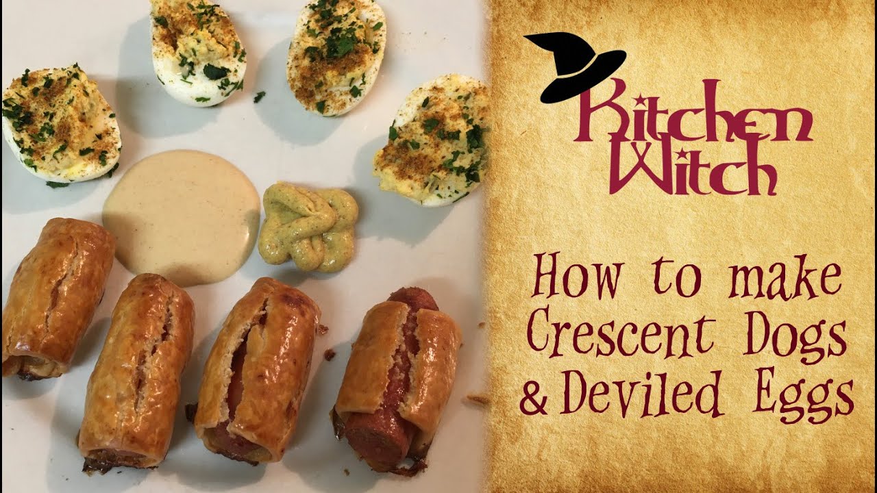 Kitchen Witch Episode 04 - Crescent Dogs and Deviled Eggs - YouTube