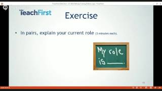 Teach First CV workshop
