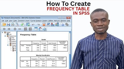 How To Create Frequency Table in SPSS #dataanalysis #statisticsmadeeasy