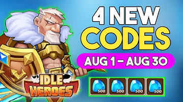 4 NEW IDLE HEROES REDEEM CODES 2021 | IDLE HEROES REDEEM CODES | IDLE HEROES CODES AUGUST 2021