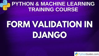 Form Validation in Django