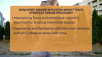 How Does Driver Intuition Impact Race Strategy Under Pressure? - The Racing Xpert