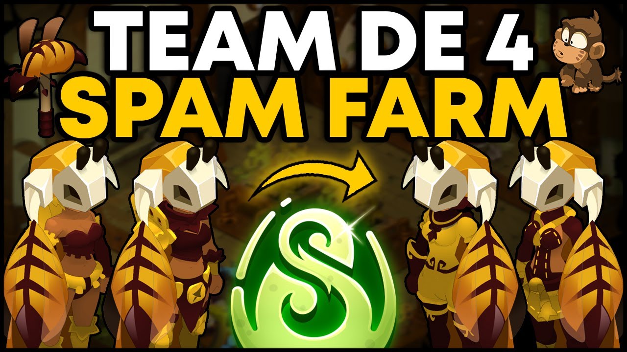 Ma TEAM de 4 POUR FARM sur DOFUS ! (DROP RARE)