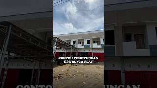 CONTOH PERHITUNGAN KPR BUNGA FLAT #kpr #bank