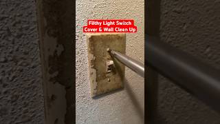 Filthy Light Switch Cover And Wall Clean Up satisfying cleaning asmr