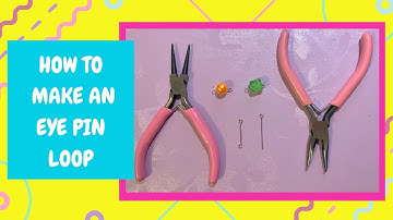 How to make an eye pin loop | It