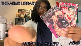 ASMR|[The ASMR library] Are you Larping? (Soft whispering, Manga discussion, Book tapping) 