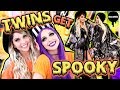 TRYING ON HALLOWEEN CLOTHES WITH MY TWIN!! | BlackMilk Neon Demons Collection ft. Poletti Twins