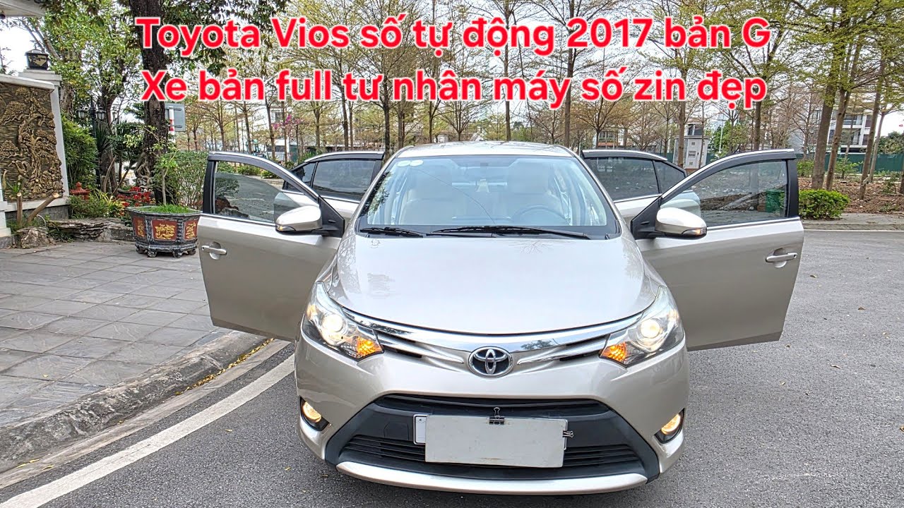 🏆Toyota Vios số tự động 2017 bản G full đẹp | Xe tư nhân biển trắng máy số zin cực chất | 0913633466