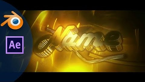GOLD Intro Template [Blender] & After Effects + Free Download