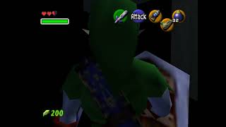 Ocarina Of Time - Jump Slash Into Unloaded Forest Temple Courtyard