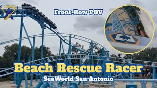 Beach Rescue Racer POV - New Family Coaster at SeaWorld San Antonio