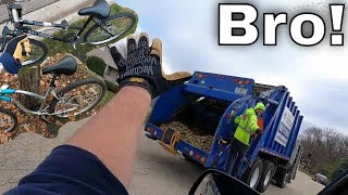 Street Scrapper Versus Garbage Man