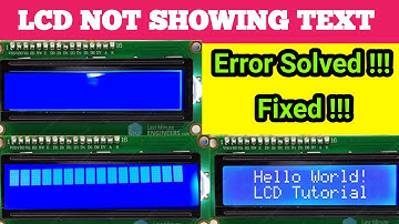 LCD Not showing Text || 16x2 LCD Not Displaying Text || Arduino 16x2 LCD not working || LCD Issue