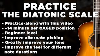 Guitar Lesson Practice-along: Diatonic Scale - 3