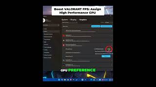 Boost VALORANT FPS: Force Dedicated GPU on Windows! #shorts