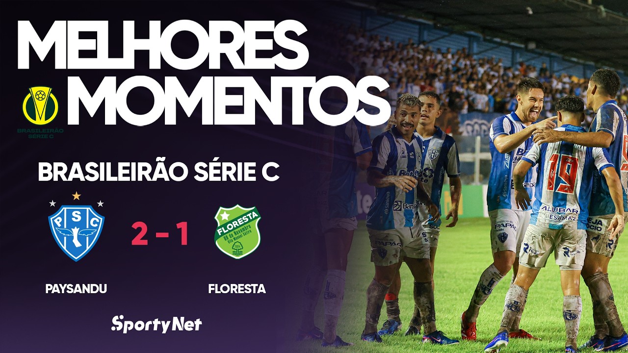 VELHO NOVO LÍDER - Paysandu 2x1 Floresta - Melhores Momentos - Série C