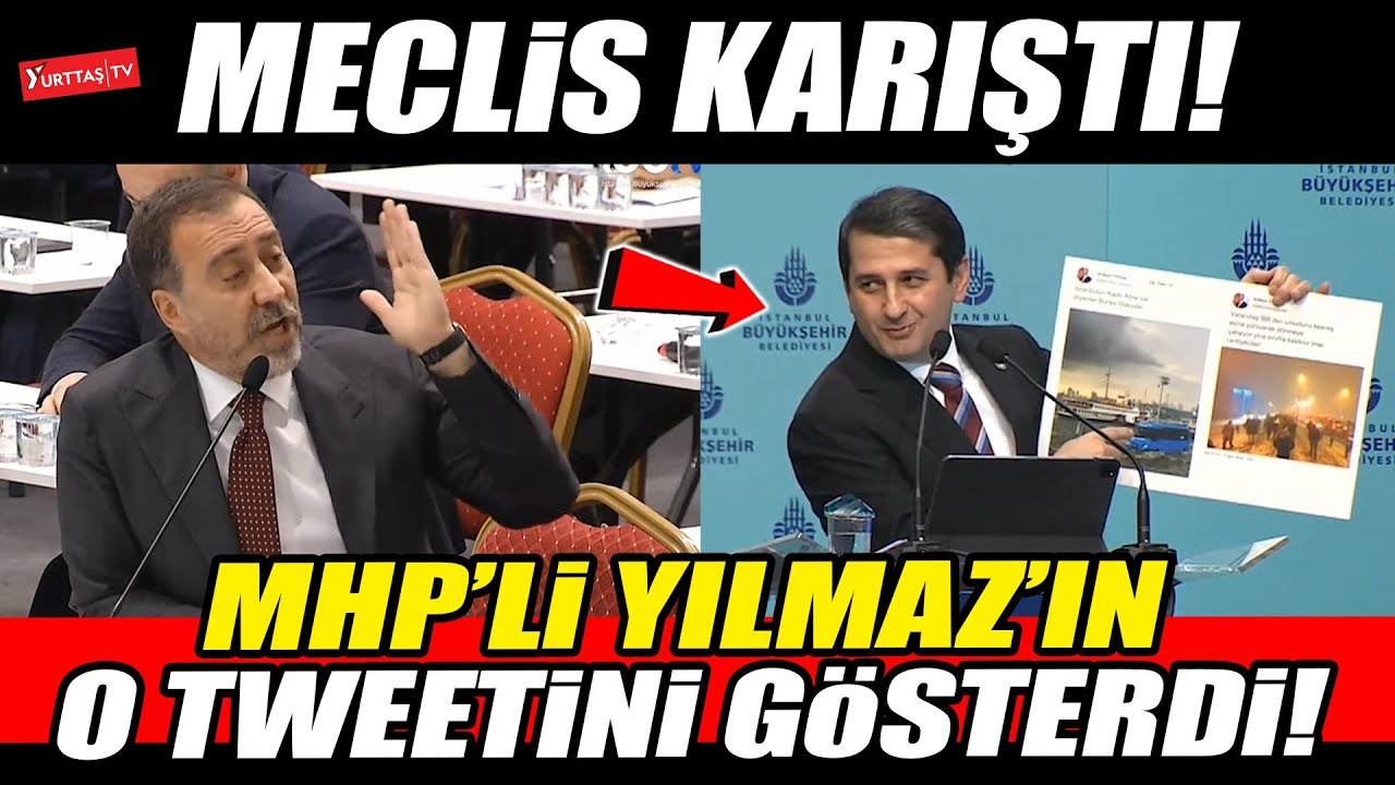 İbrahim Özkan MHP'li Yılmaz'ın o tweetini gösterdi Meclis karıştı!